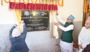 राज्यपाल ने इंडोर जिम्नेजियम का किया उद्धाटन