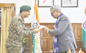 मेजर जनरल एमएस राठौर ने राज्यपाल से की मुलाकात