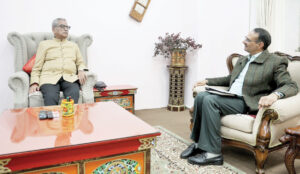 मुख्य सचिव ने की राज्यपाल से मुलाकात