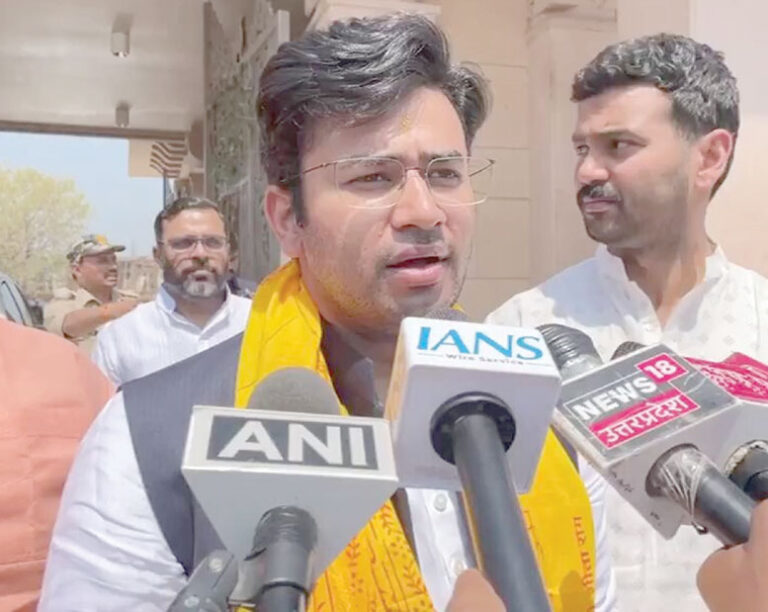 राम मंदिर किसी एक राजनीतिक दल का नहीं : तेजस्वी सूर्या