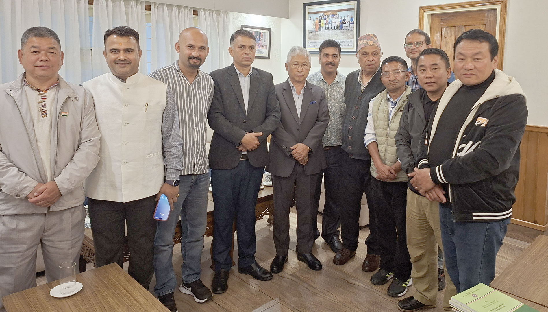 पारखा में आयोजित होने जा रही जनसभा की तैयारियों की सांसद लेप्चा ने की समीक्षा