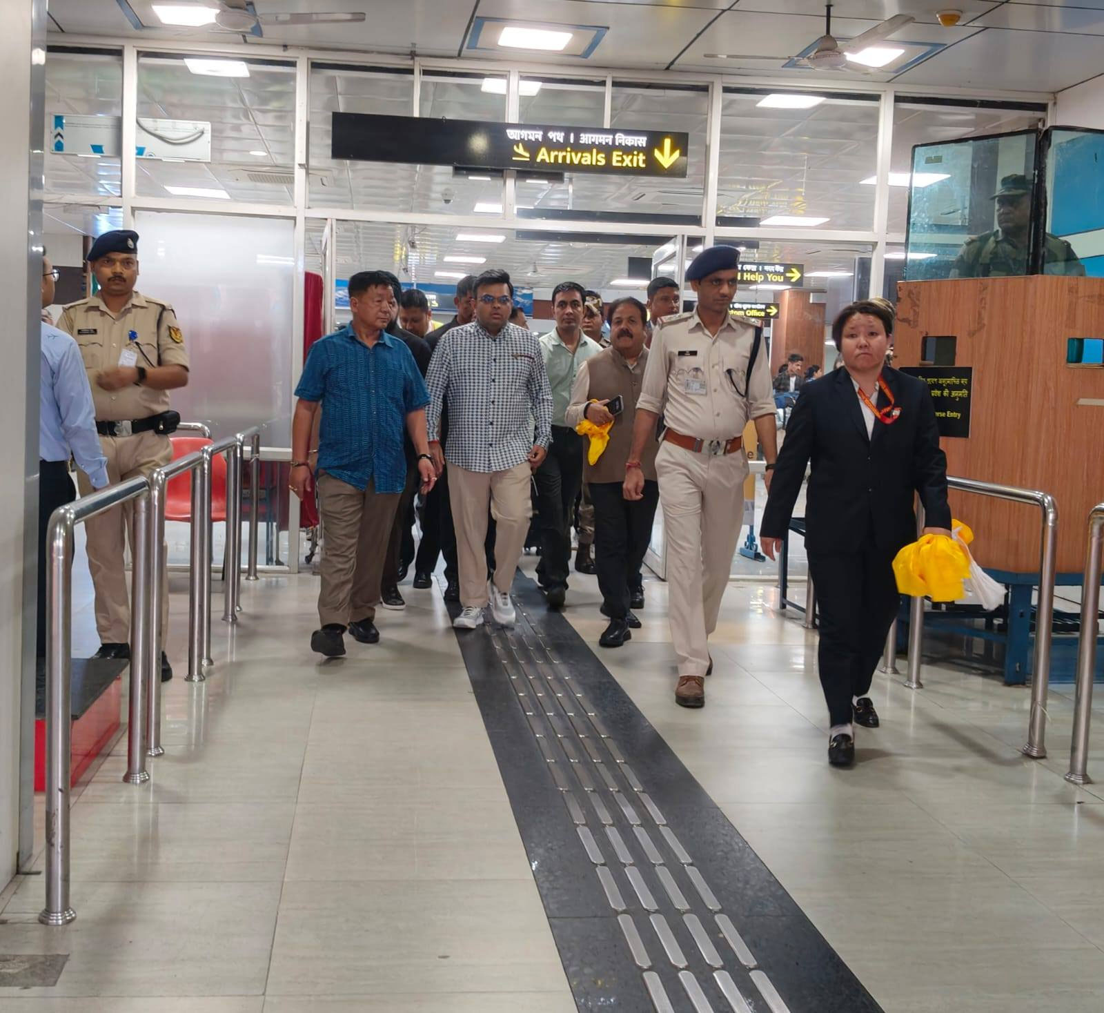 जय शाह पहुंचे बागडोगरा, सिक्किम के लिए हुए रवाना