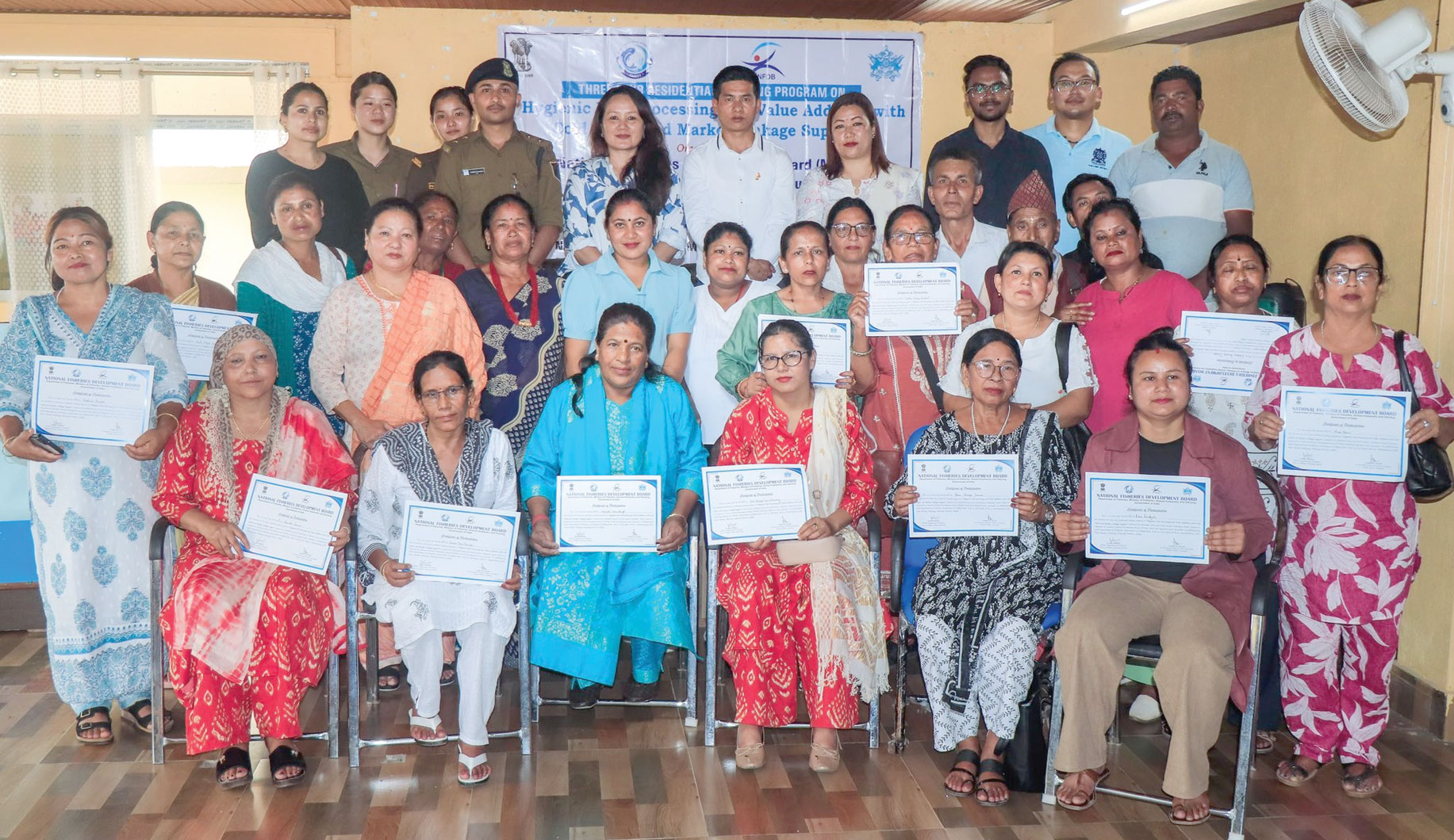 स्वच्छ मछली प्रसंस्करण पर तीन दिवसीय प्रशिक्षण संपन्न